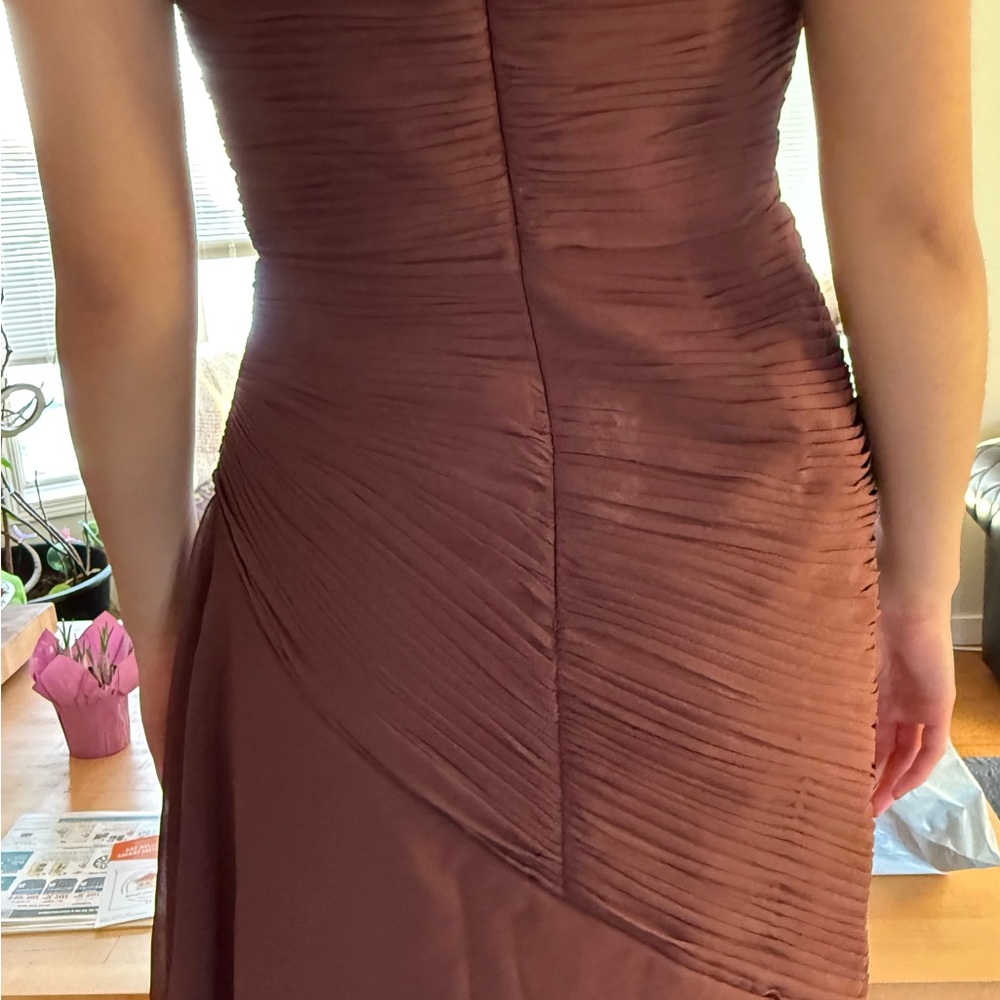 Elegant Brown Evening Gown - Picture 4 of 9